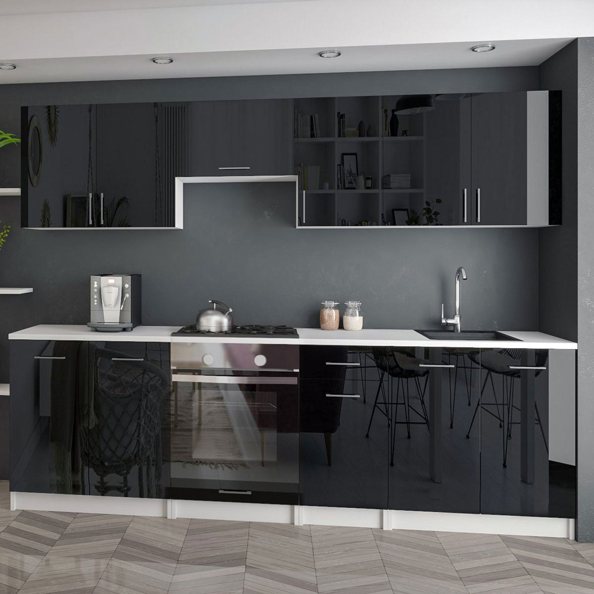 Cuisine KIT - 2M40 (Finition laquée)
