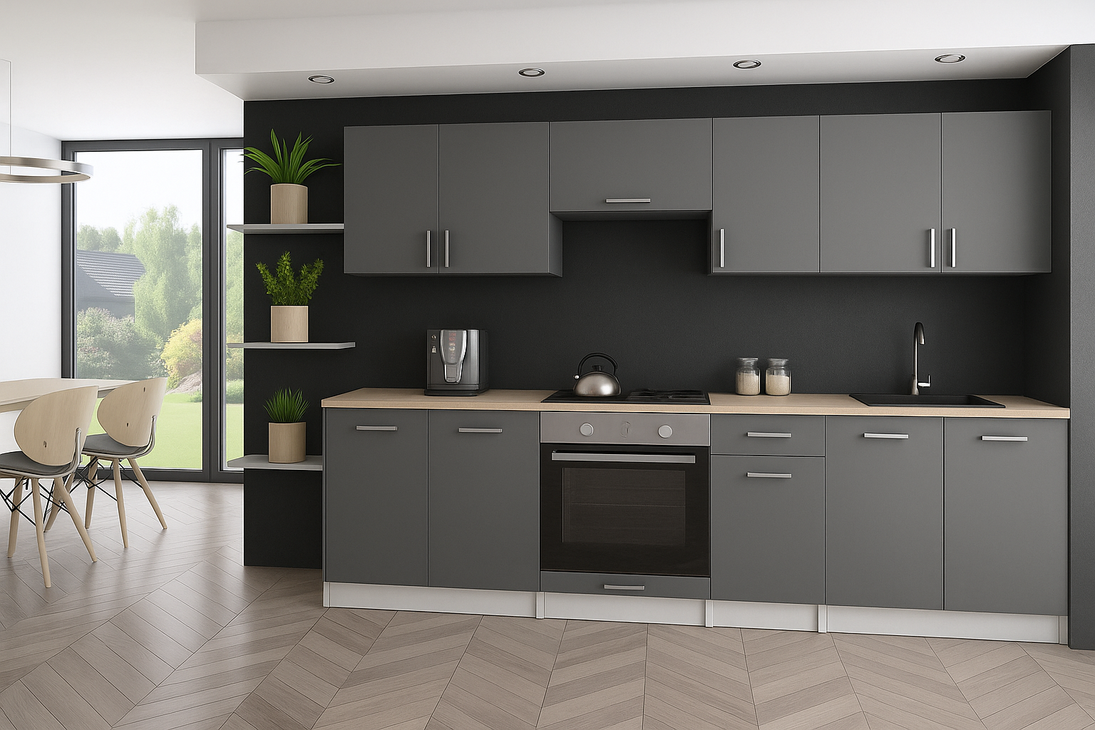 Kit 2m40 - Gris mat