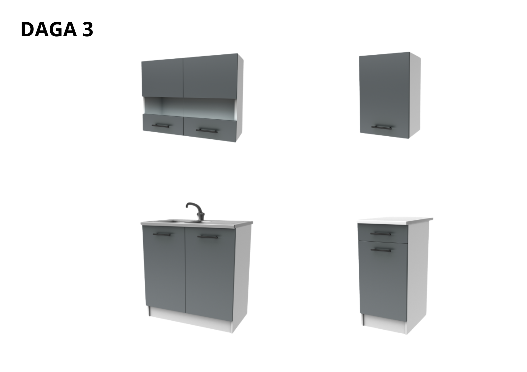 Kit 1m80 - Graphite (DAGA)