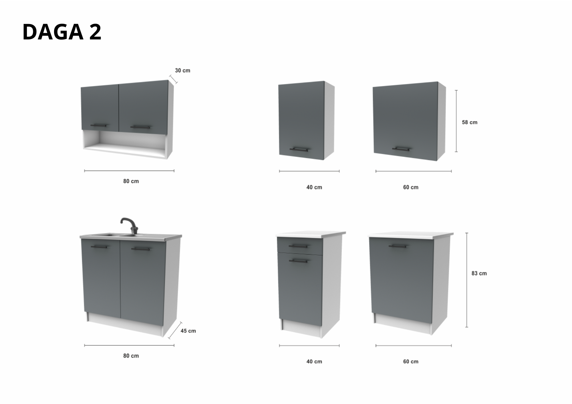 Kit 2m40 - Graphite (DAGA)