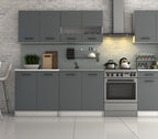 Meuble haut 80 cm – porte semi-vitrée (DAGA)