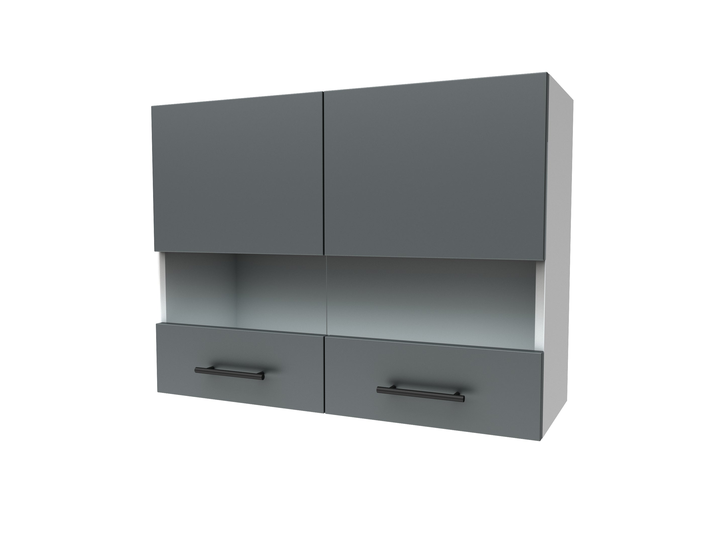 Meuble haut 80 cm – porte semi-vitrée (DAGA)