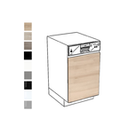 Porte lave vaisselle semi-encastrable 45 cm