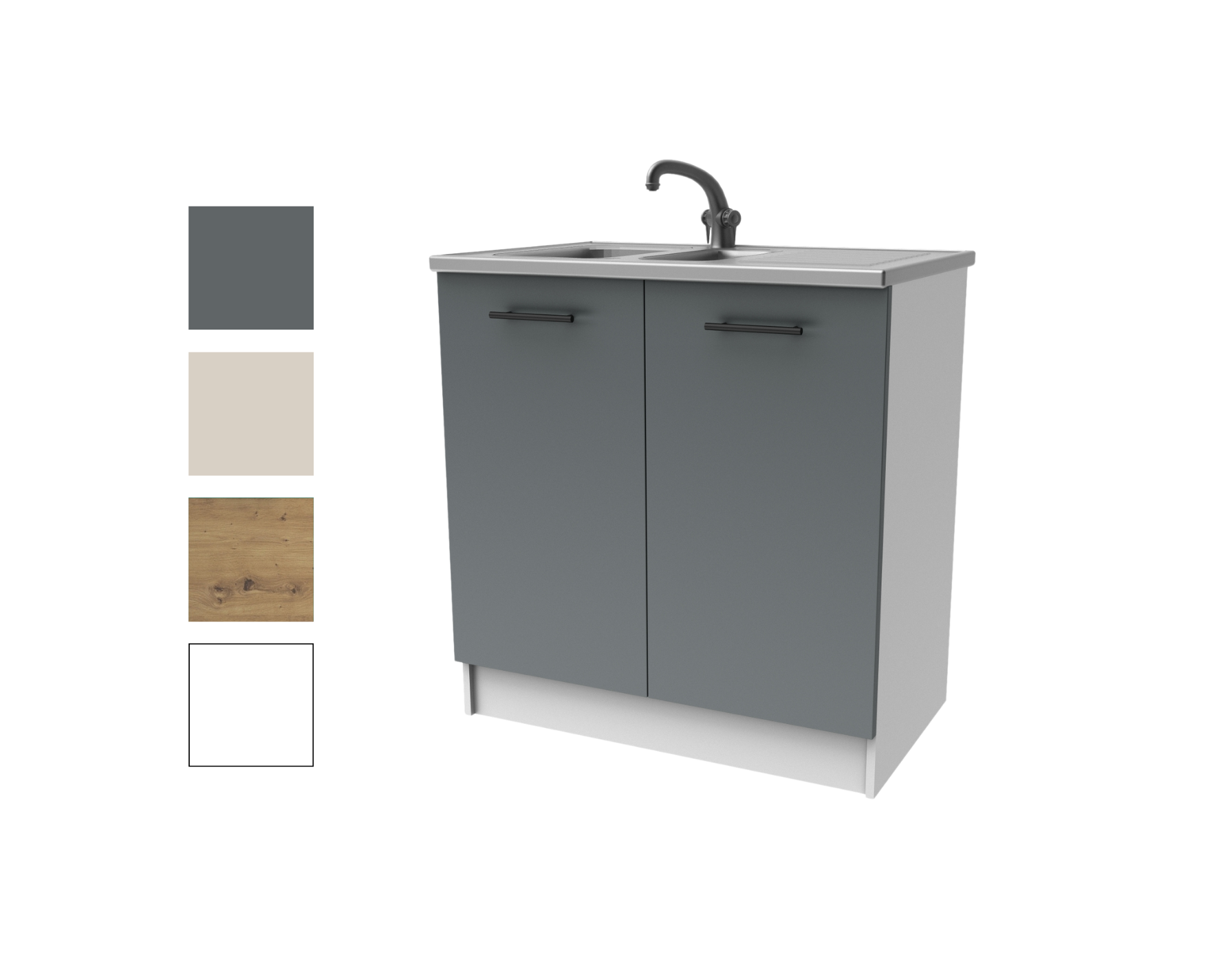 Meuble bas évier 80 cm (DAGA)