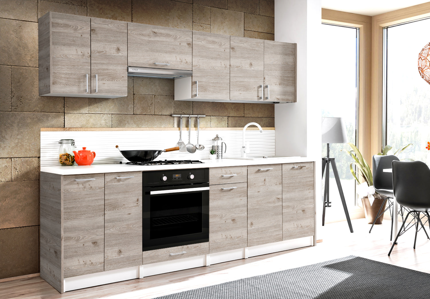 Kit 2m40 - Chêne naturel