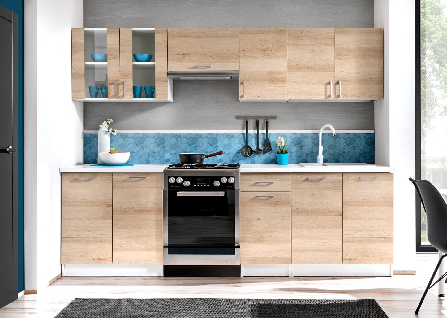 Cuisine chêne 2m60