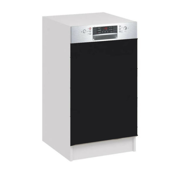 Façade de lave vaisselle noir mat - (45cm)